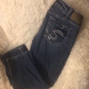 Silver Capri jeans